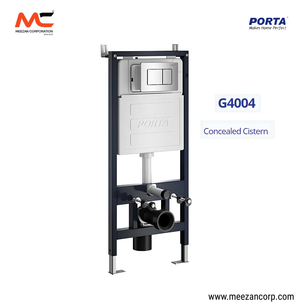 Porta Model G4004 Full Frame Concealed Cistern with Push Button