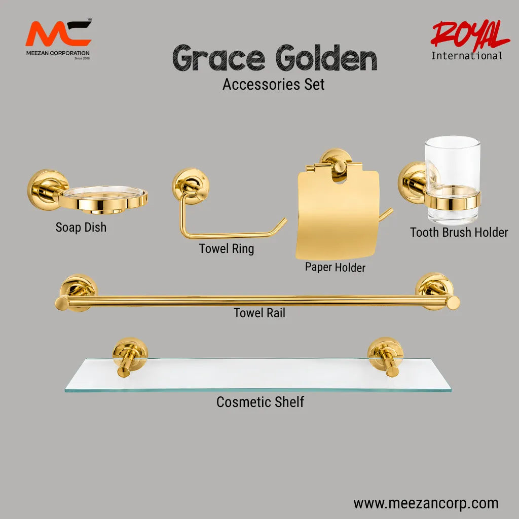 Royal International Grace Golden Accessories Set