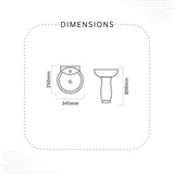 Small 12×15 Basin Pedestal