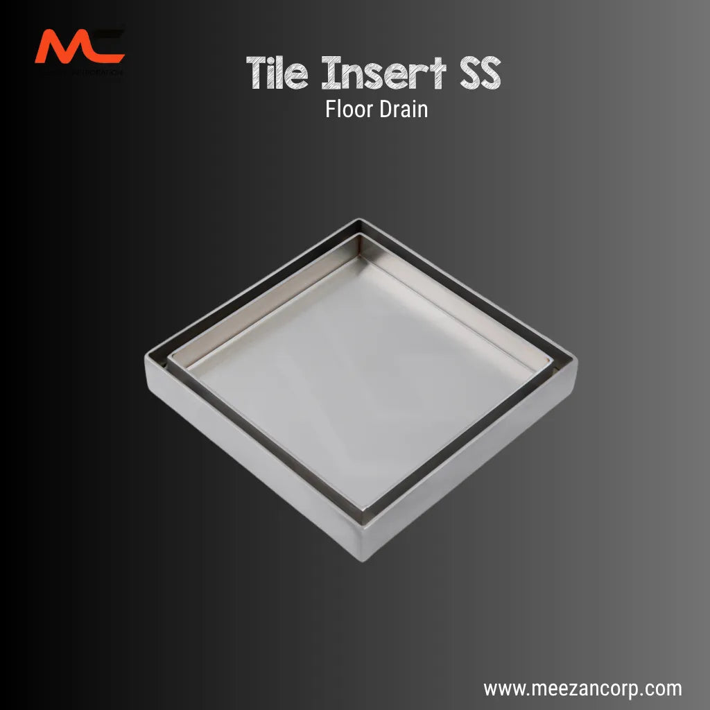 Stainless Steel Tile Insert Floor Drain (6x6)