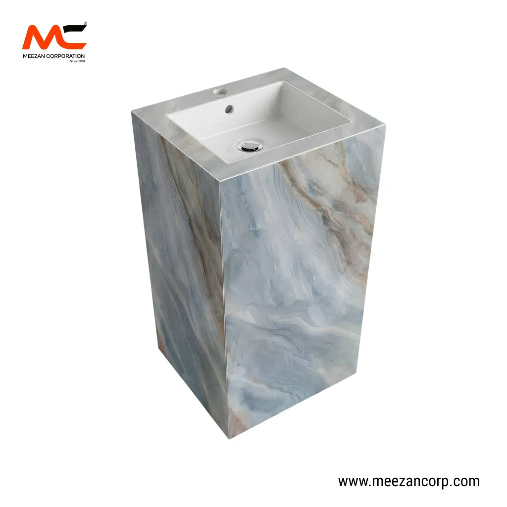 Vanity Basin – Ice Blue Onyx
