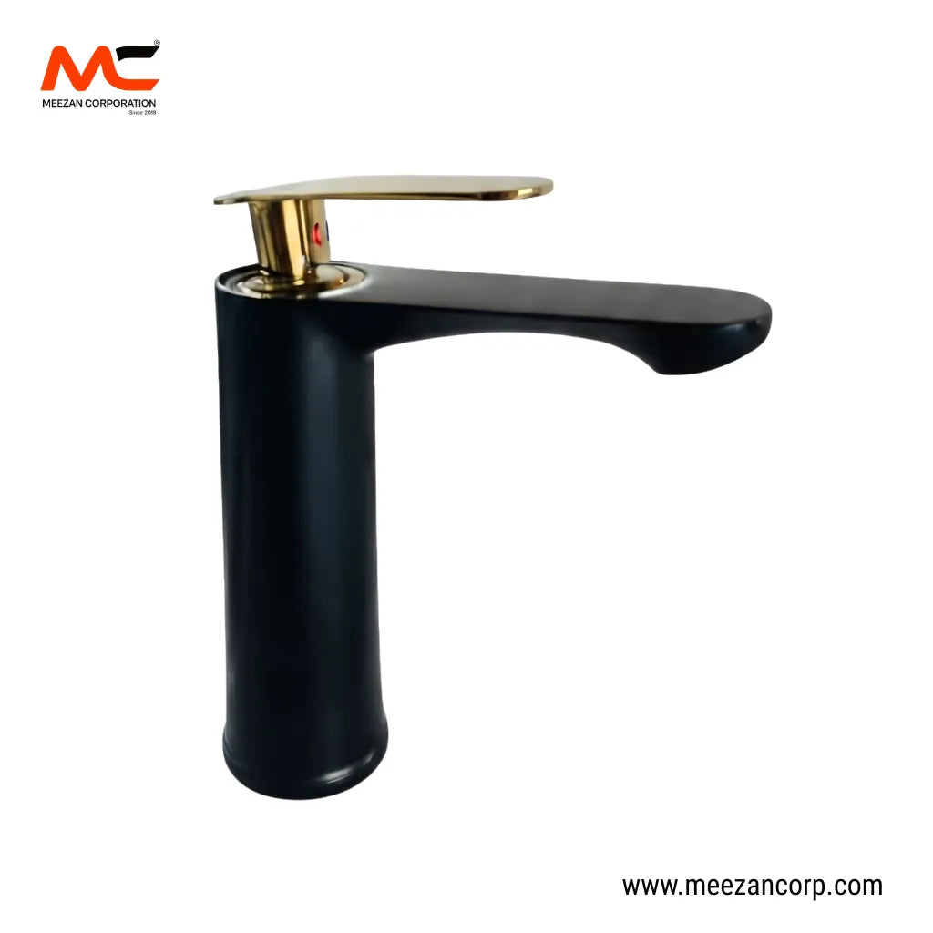 Vanity Mixer – Eclipse Matte Black & Gold Series