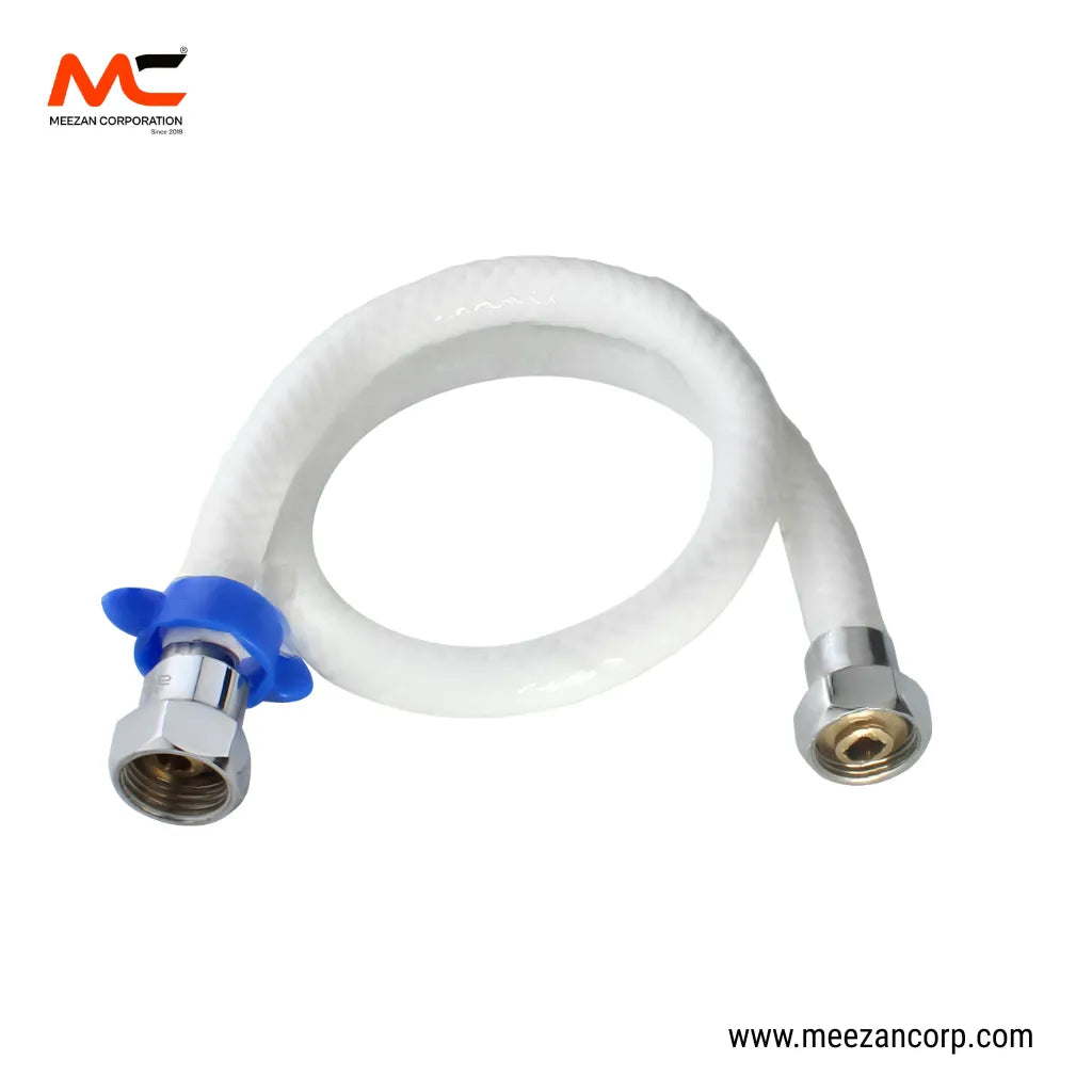 White Flexible Basin & Commode Connection Pipe